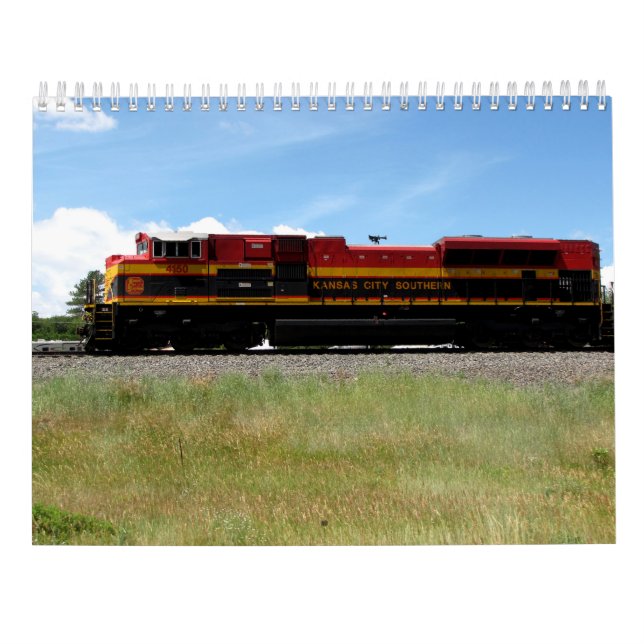 Magnifique calendrier de train de l'année complète (Dos)