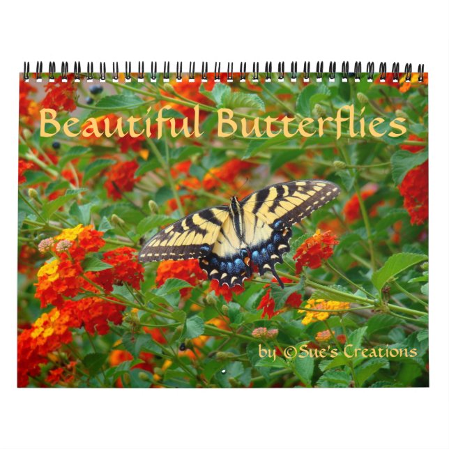 Magnifique Calendrier des papillons (Protection)
