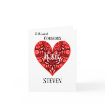 Magnifique carte de jour Hubby Valentines