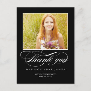 Magnifique Carte de remerciements de graduation de
