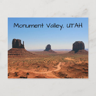 Magnifique carte postale de la Vallée des Monument