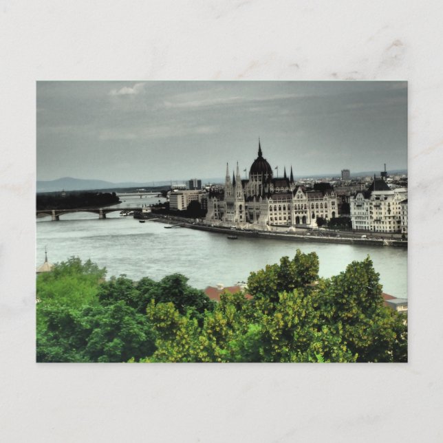 magnifique carte postale paysage de budapest (Devant)