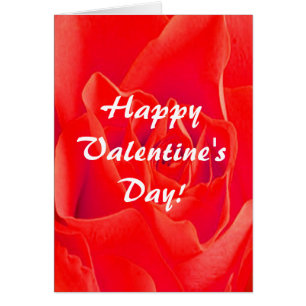 Magnifique carte Red Rose Valentine Plain III