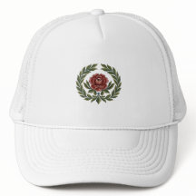 Magnifique casquette à motif floral d'art populair