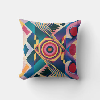 Magnifique Coussin de Jet Géométrique Moderne