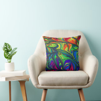 Magnifique Coussin de Lancer Abstrait