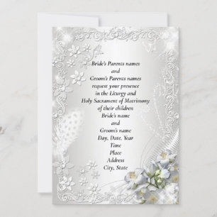 Magnifique Faire-part de mariage semi-brillante or