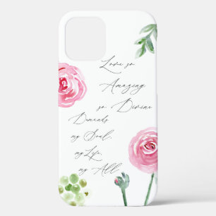 Magnifique Faith iPhone 12 coque avec mots hymne