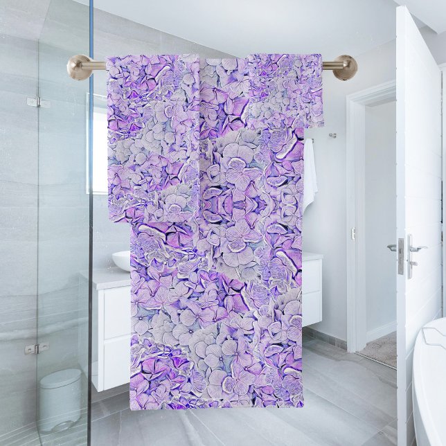 Magnifique hydrangée motif en lavande, floral (Créateur téléchargé)
