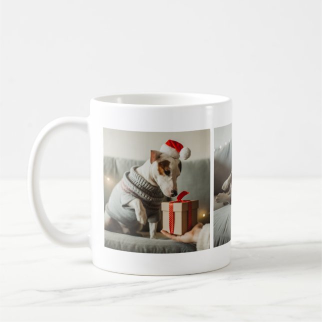 Magnifique magnifique photo de Noël Collage Mug (Gauche)