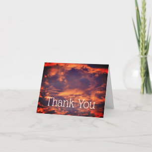 Magnifique matin Sky Nature Carte de remerciements