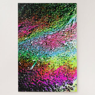 Magnifique Metallic Texturé Puzzle coloré
