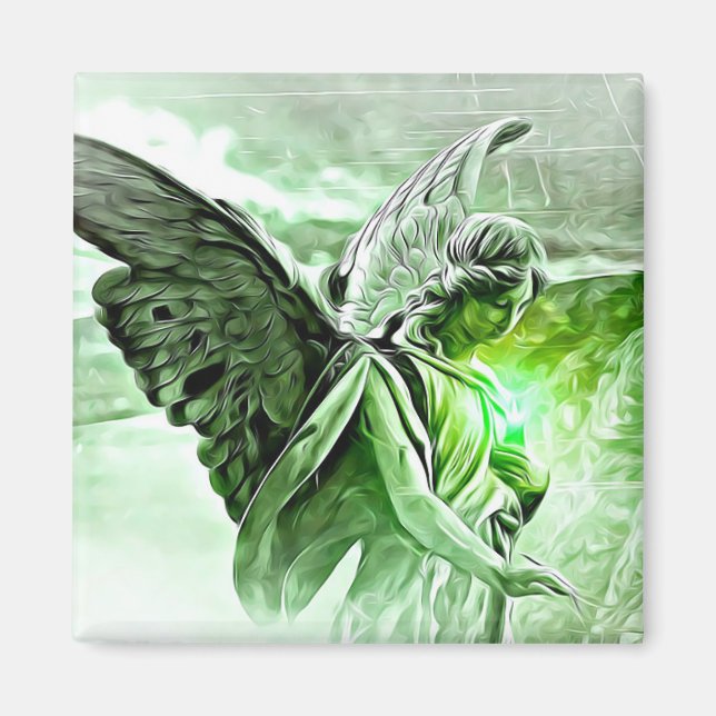 Magnifique Mystique Ange Céleste Magnet (Devant)