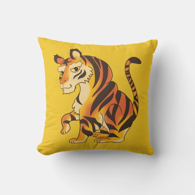 Magnifique Oreiller de tigres (Recto)