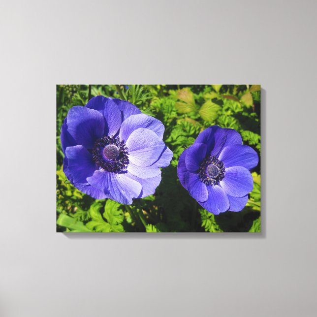 Magnifique Papier à toile à motifs floraux violets (Recto)