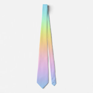 Magnifique Pastel Rainbow Mariage Cravate