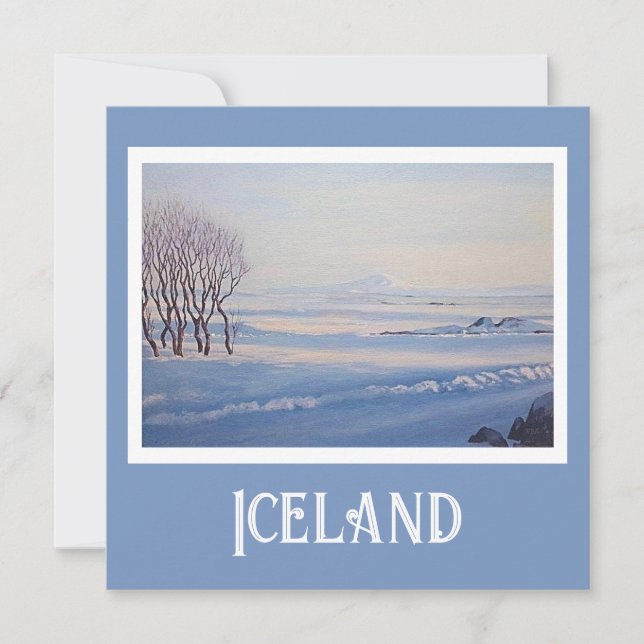 Magnifique paysage islandais belle carte de paysag (Devant)