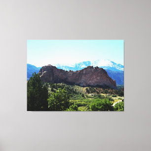 Magnifique Paysage Montagneux Toile Enveloppée Art