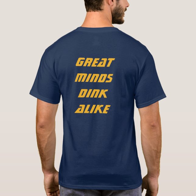 Magnifique pickleball texte personnalisé T-shirt (Dos)