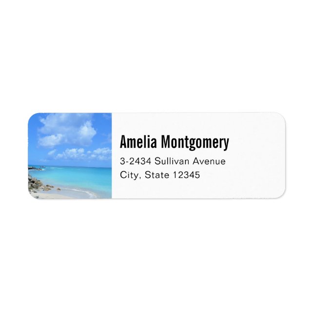Magnifique Plage Tropicale Turquoise - Adresse (Devant)