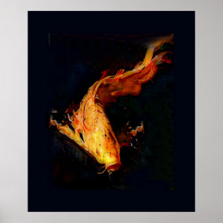 Magnifique Poster Orange Koi