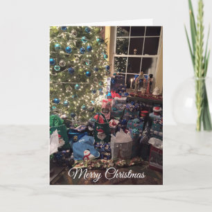 Magnifique sapin de Noël et carte décorative
