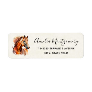 Magnifique Sorrel Horse Portrait Adresse