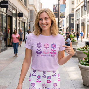 Magnifique T-shirt à motif fleuri
