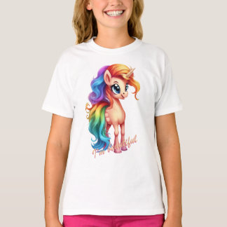 Magnifique T-shirt Unicorn pour filles