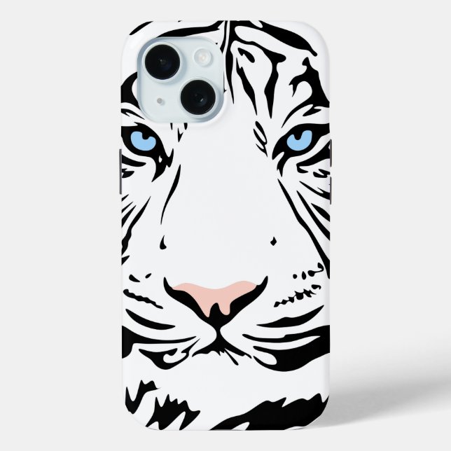 Magnifique tigre blanc | coque iphone personnalisé (Verso)