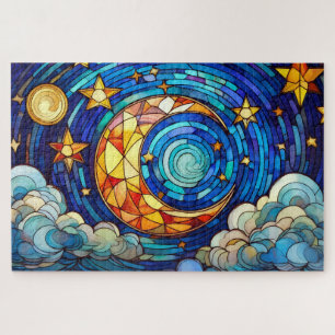 Magnifique Tropical vitrail art puzzle