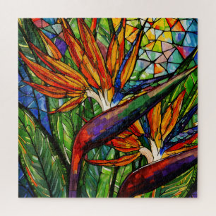 Magnifique Tropical vitrail art puzzle