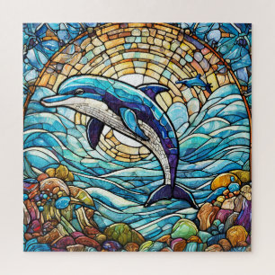 Magnifique Tropical vitrail art puzzle