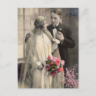 Magnifique Vintage mariée d'antiquités et cartes d