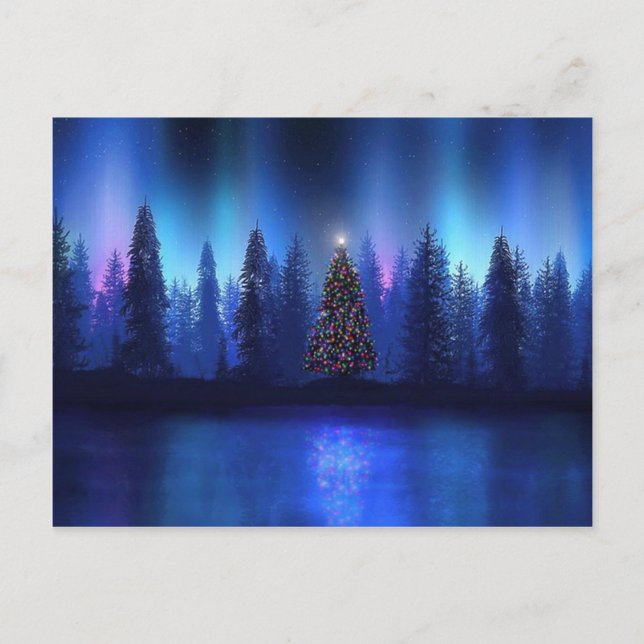Magnifiques cartes et cadeaux de Noël en bleu prof (Devant)
