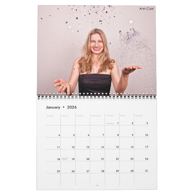 Magnifiques Dames de Comédie Calendrier 15 mois (Jan 2026)