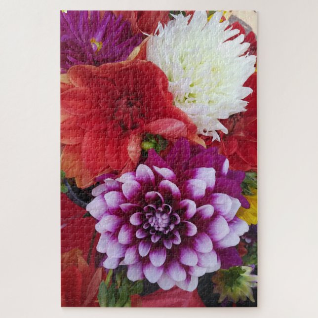 Magnifiques fleurs énorme puzzle (Vertical)