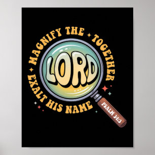 Magnify The Lord Bible Verse Magnified Vbs 2025 Su Poster