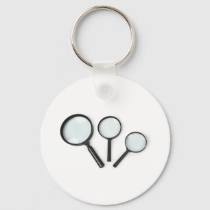 magnifying glass set keychain