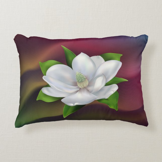 Magnolia Accent Pillow (Front)