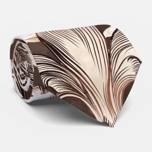 Magnolia and Fleur-de-lis pattern Tie