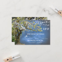 Magnolia and Moss Wedding RSVP Meal Choice Card