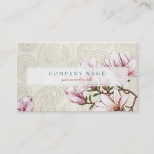 Magnolia and Paisley Business Card