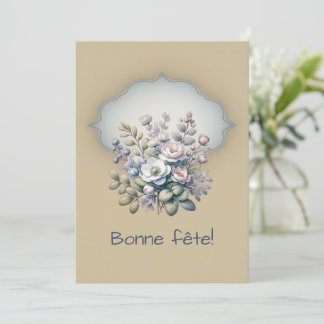Magnolia apaisant, carte de voeux simple