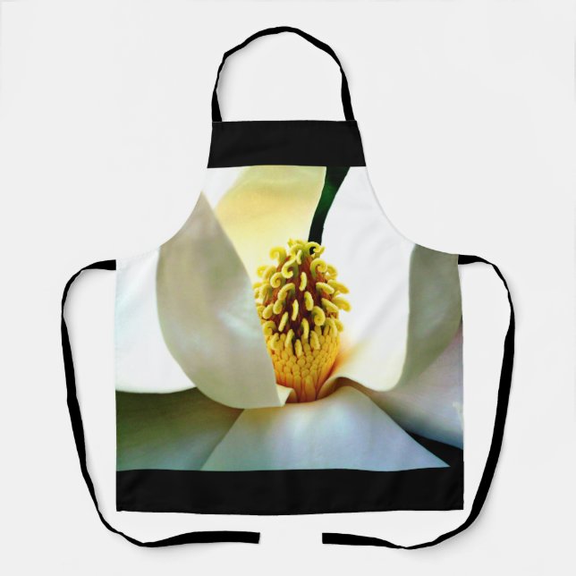 Magnolia Bloom Macro Apron (Front)