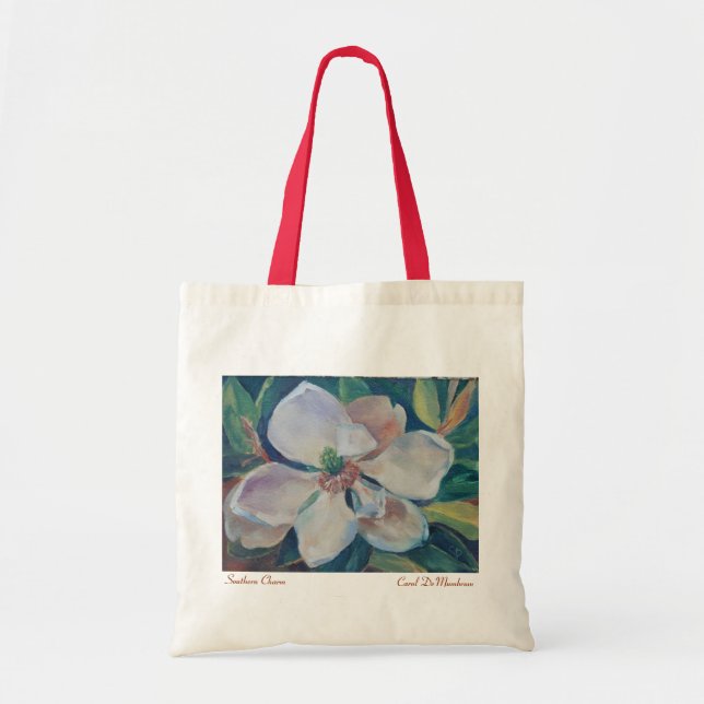 Magnolia Bloom Tote Bag (Front)