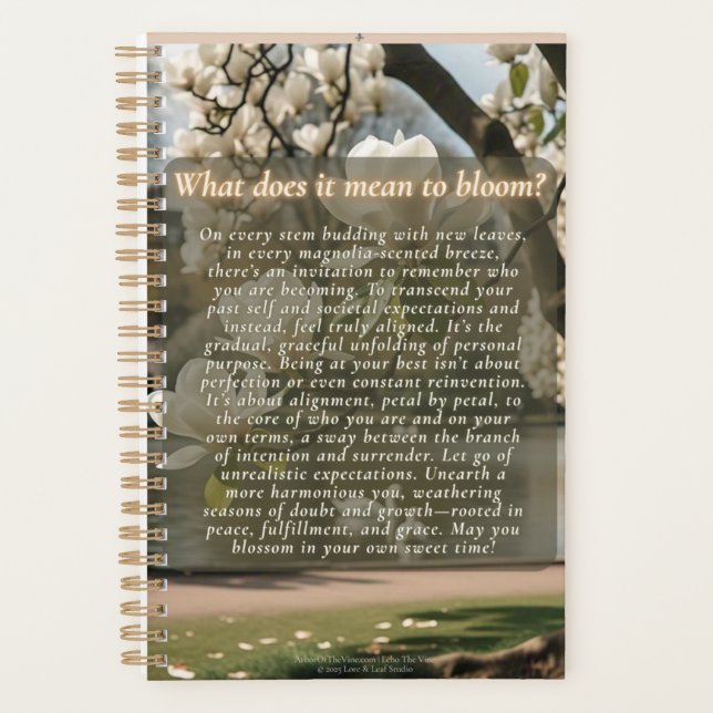 Magnolia Blooms Planner (Front)