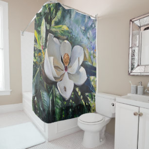Magnolia Blossom Oil Painting of Nature’s Harmony