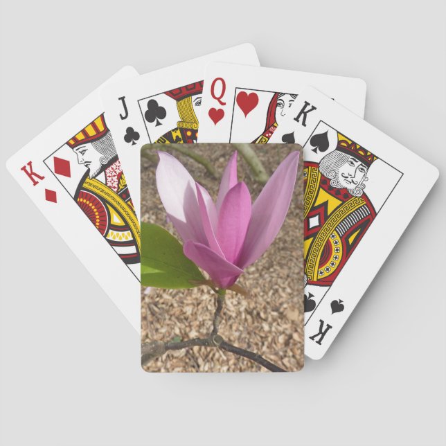 Magnolia blossom playing cards (Back)