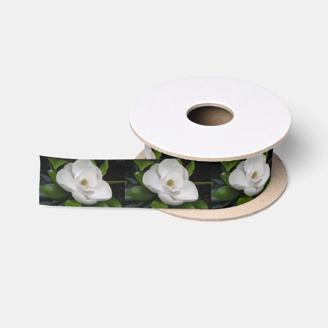 Magnolia Blossom Ribbon Satin Ribbon (Spool)